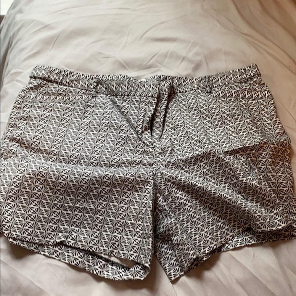 Back and white shorts.   Size 14